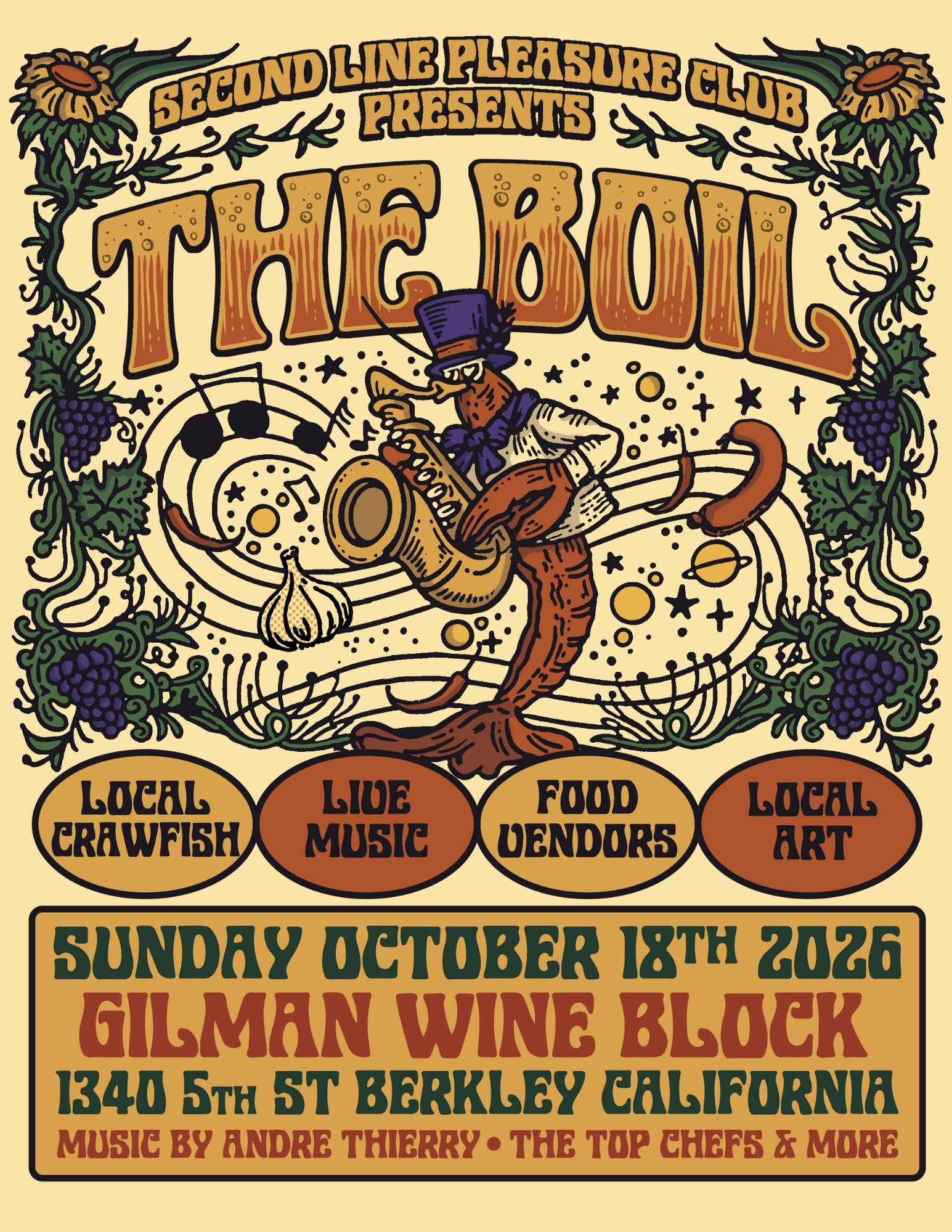 The Boil Block Party — Gilman Wine Block Berkeley Oct 18 2026